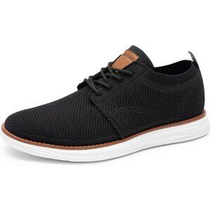 Men's  Black Textile Casual Comfortable EVA outsole Lace up Sneakers